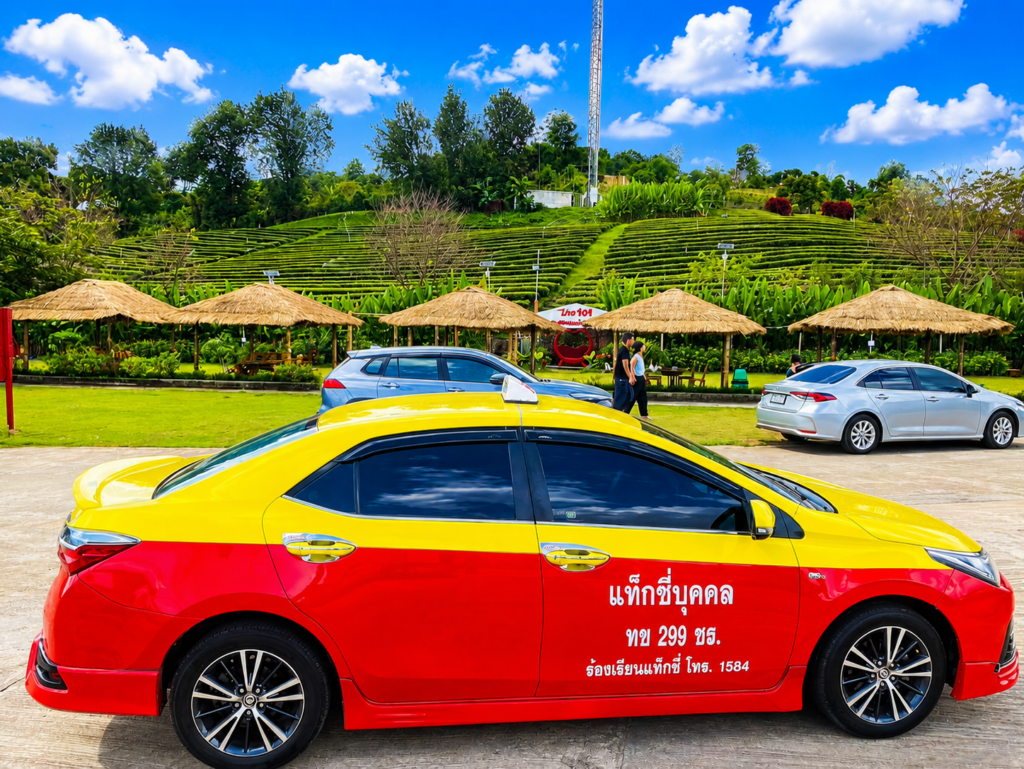 แท็กซี่พาเที่ยวเชียงราย รถเก๋ง 4 ที่นั่ง บริการเหมารถพาเที่ยวเชียงราย
